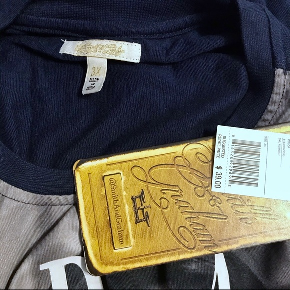 ❌SOLD❌ Smith & Graham NWT Graphic Shirt Men 3X - Picture 6 of 7